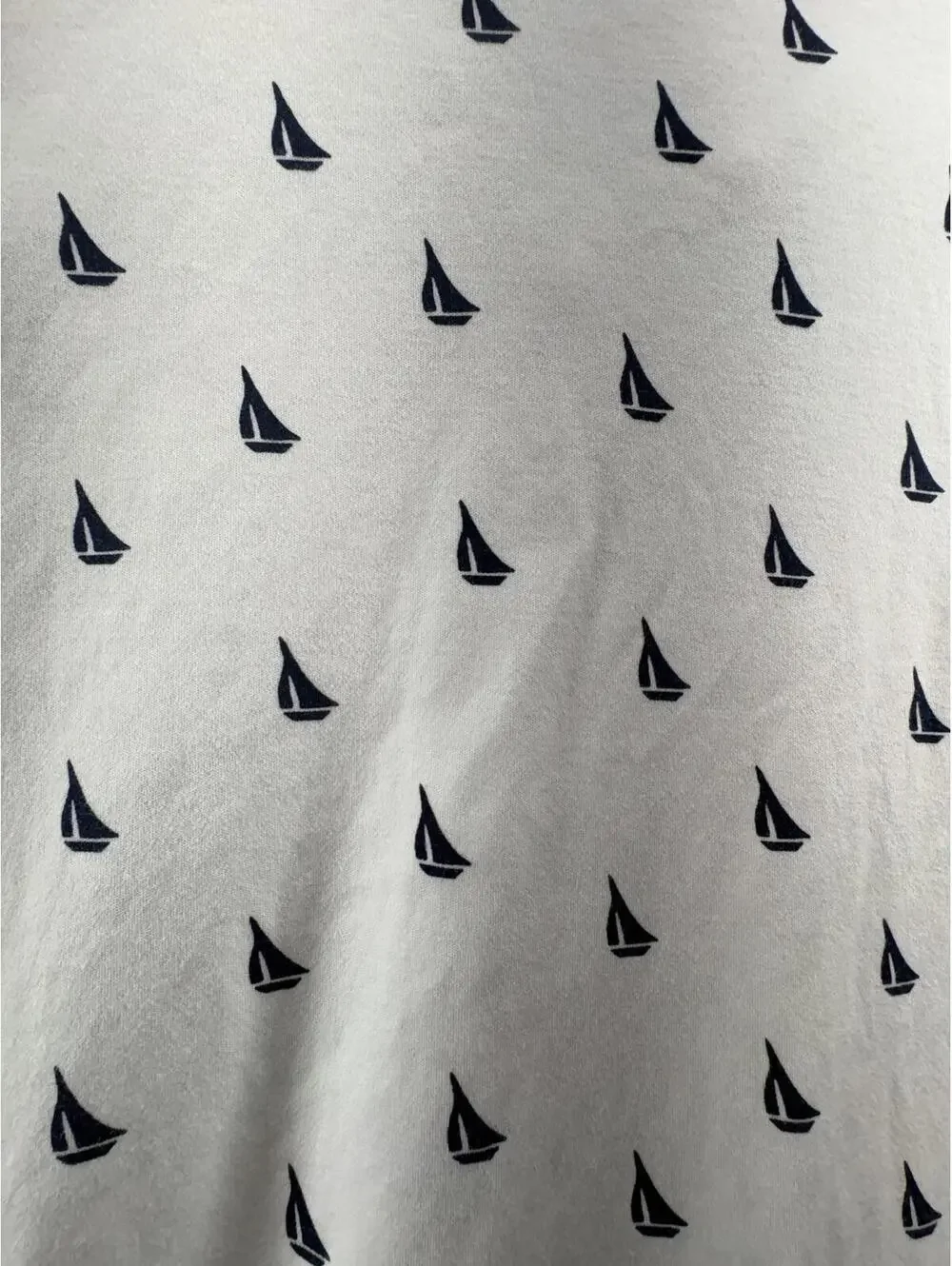 Polo Ralph Lauren Nautical Polo Shirt AOP Sailboat White Mens XL Preppy